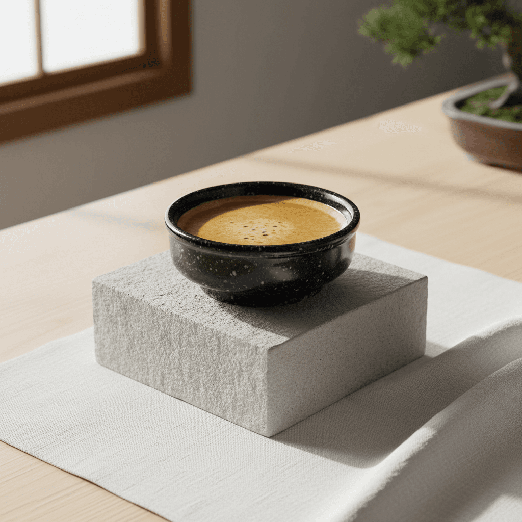 Chisai Small Cup Set (Set van 4) - Zwart/Wit Stippen