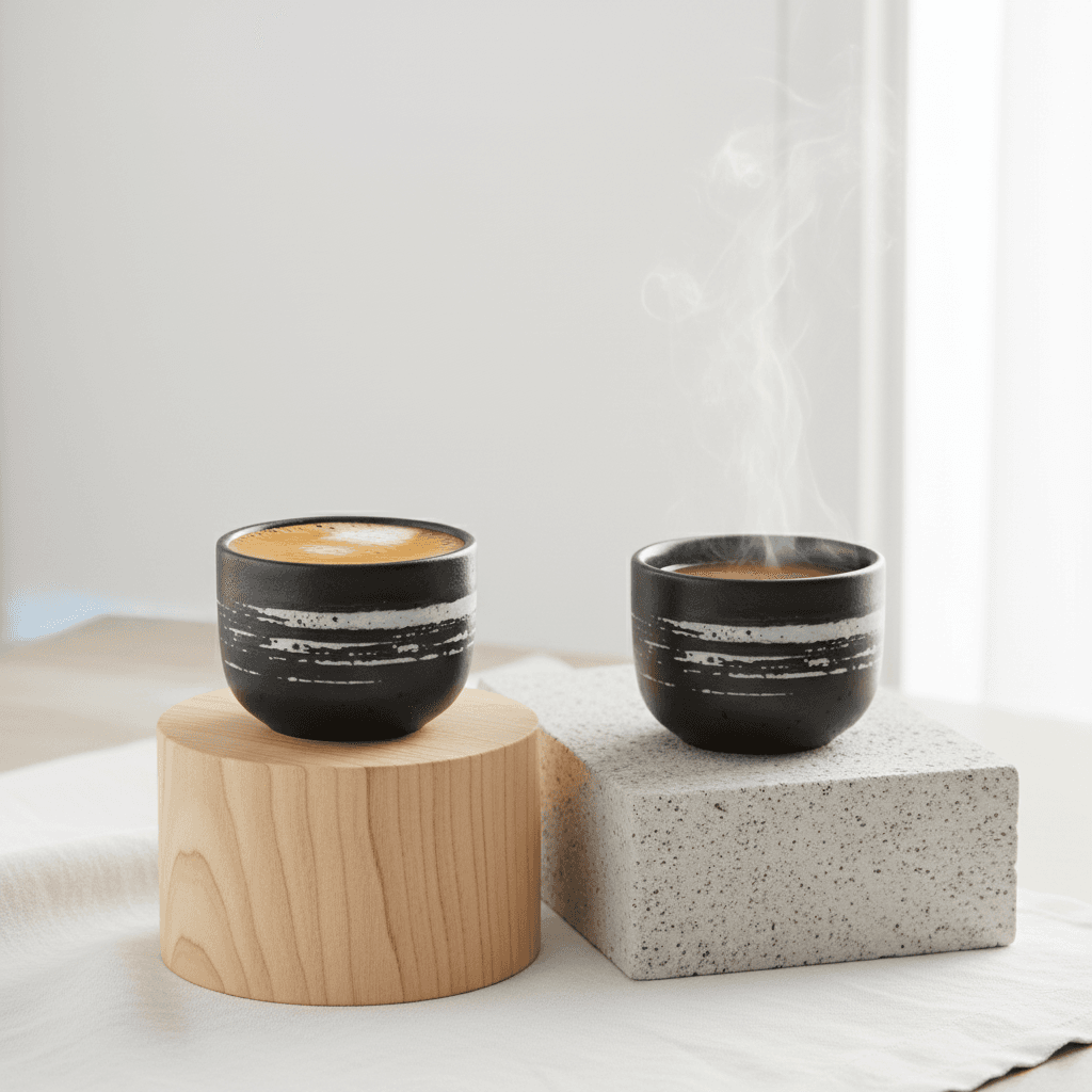 Gifu Earth Tones Set (Set van 4) - Zwart/Wit