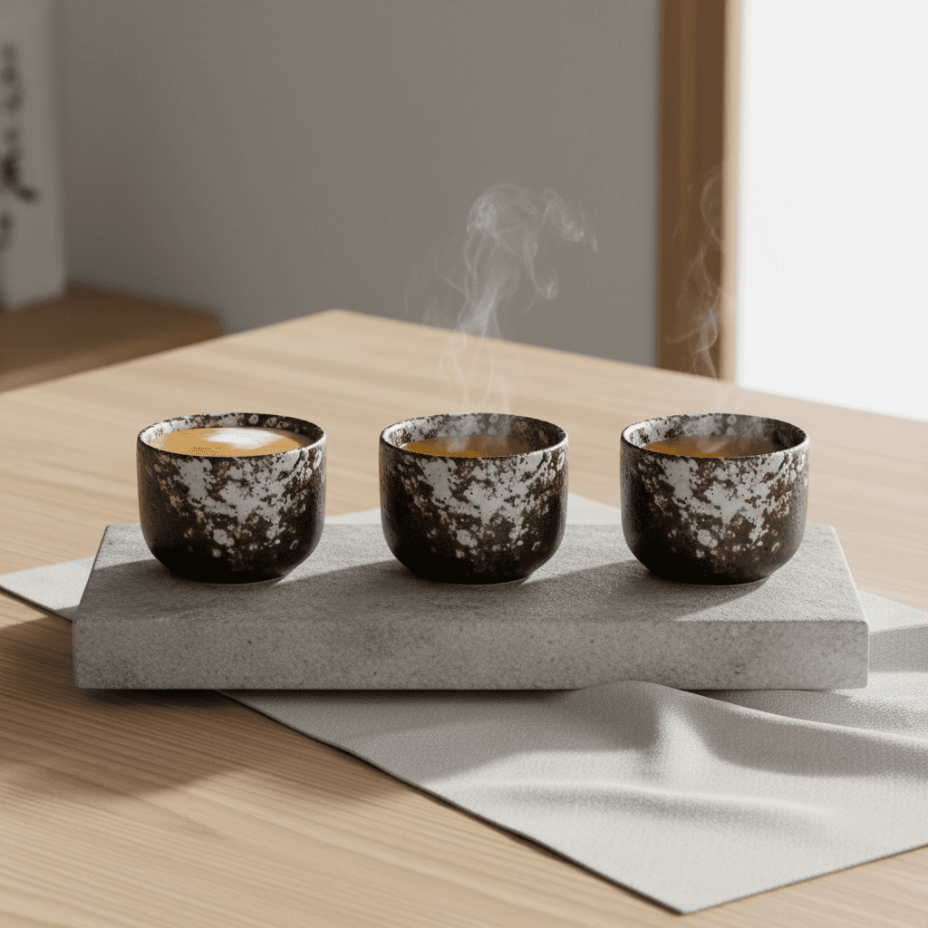 Gifu Earth Tones Set (Set van 4) - Zwart/Wit