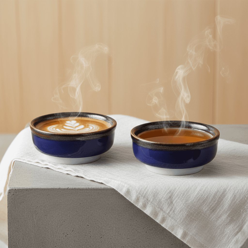 Chisai Small Cup Set (Set van 4) - Blauw/Zwart