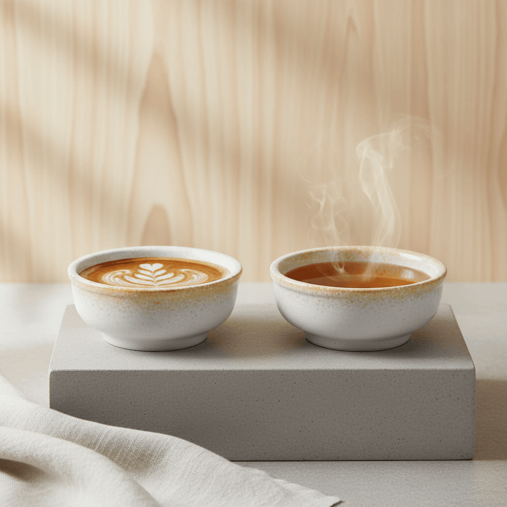 Chisai Small Cup Set (Set van 4) - Wit/Oranje